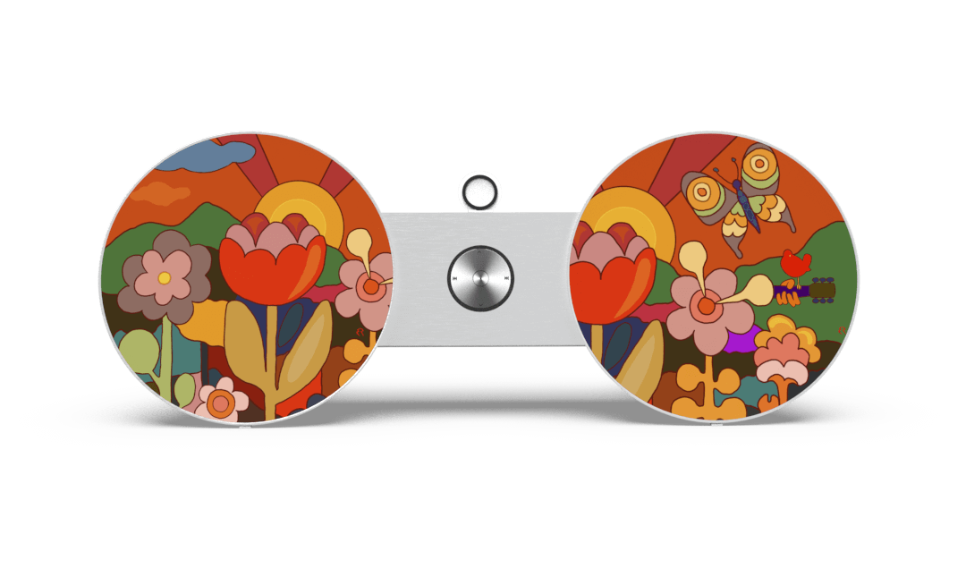Skiniplay cover Flower Power for Bang & Olufsen Beoplay A8 and Beosound 8 speaker