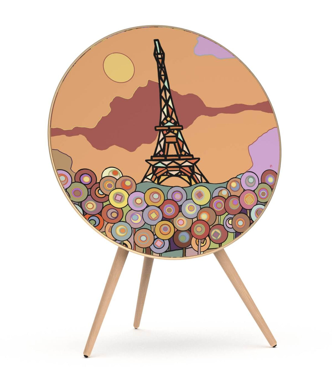Skiniplay cover Paris in Bloom for Bang & Olufsen Beoplay A9 and Beosound A9 speaker