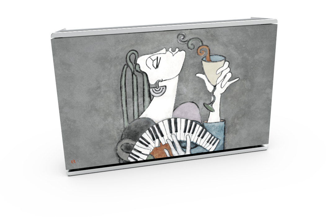 Skiniplay x Elizabeth Romhild C'est La Vie cover for Bang & Olufsen Beosound Level speaker