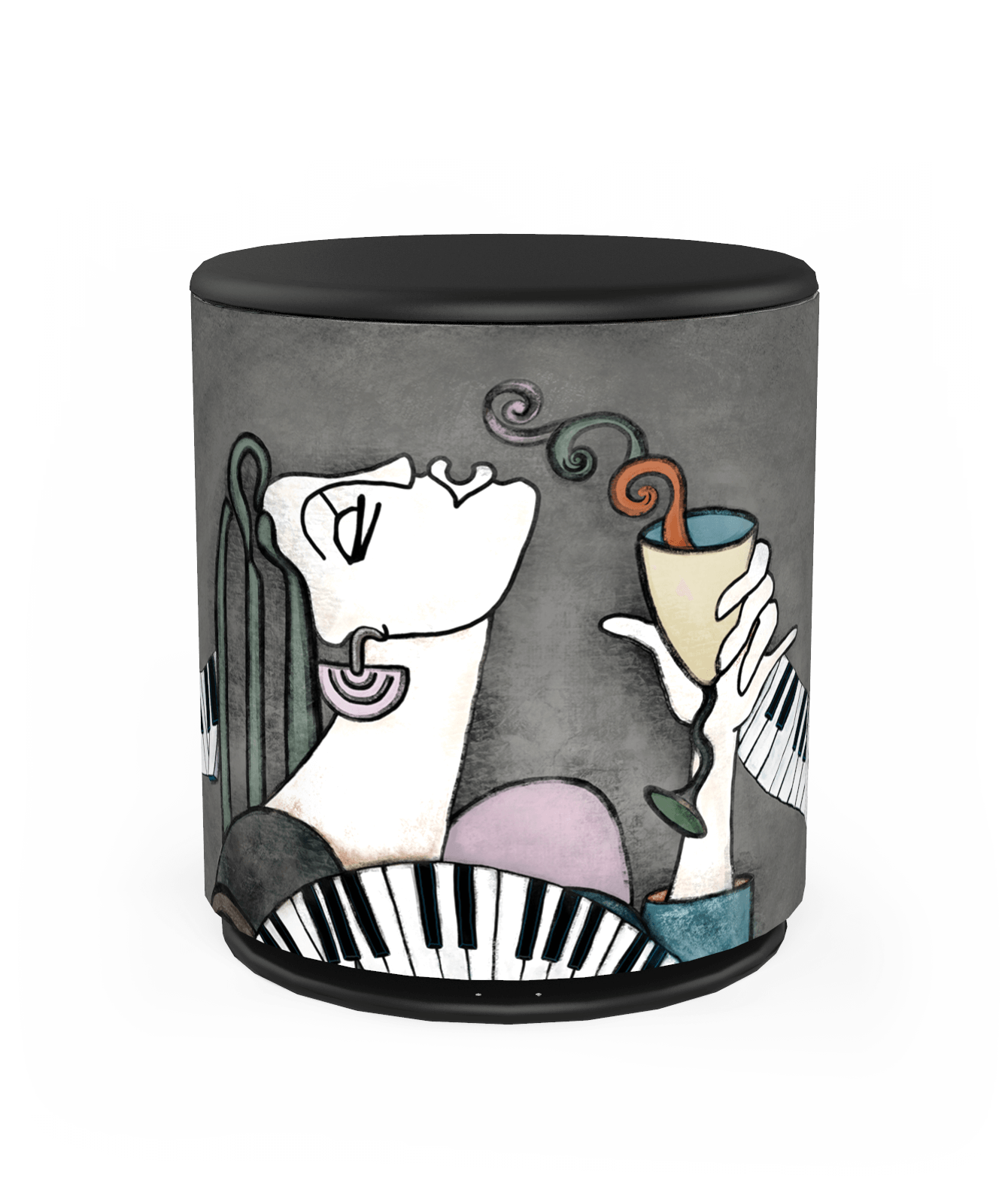 SkiniPlay x Elizabeth Romhild C'est La Vie cover for Beoplay M5 by Bang & Olufsen