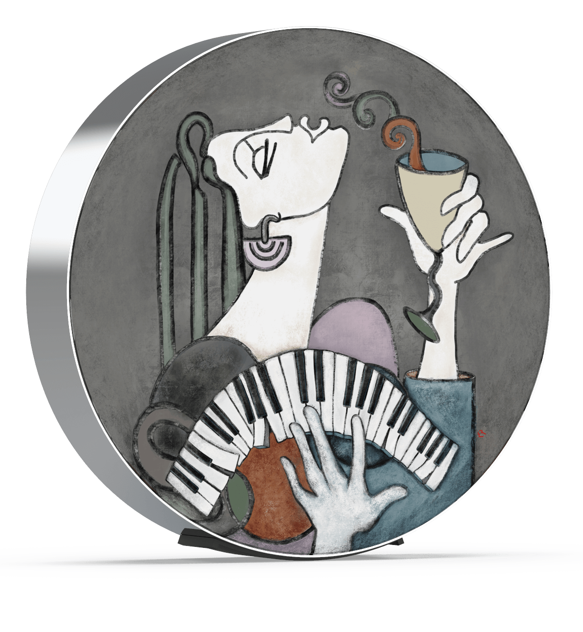 Skiniplay cover Elizabeth Romhild - C’est la vie for Bang & Olufsen Beosound Edge speaker