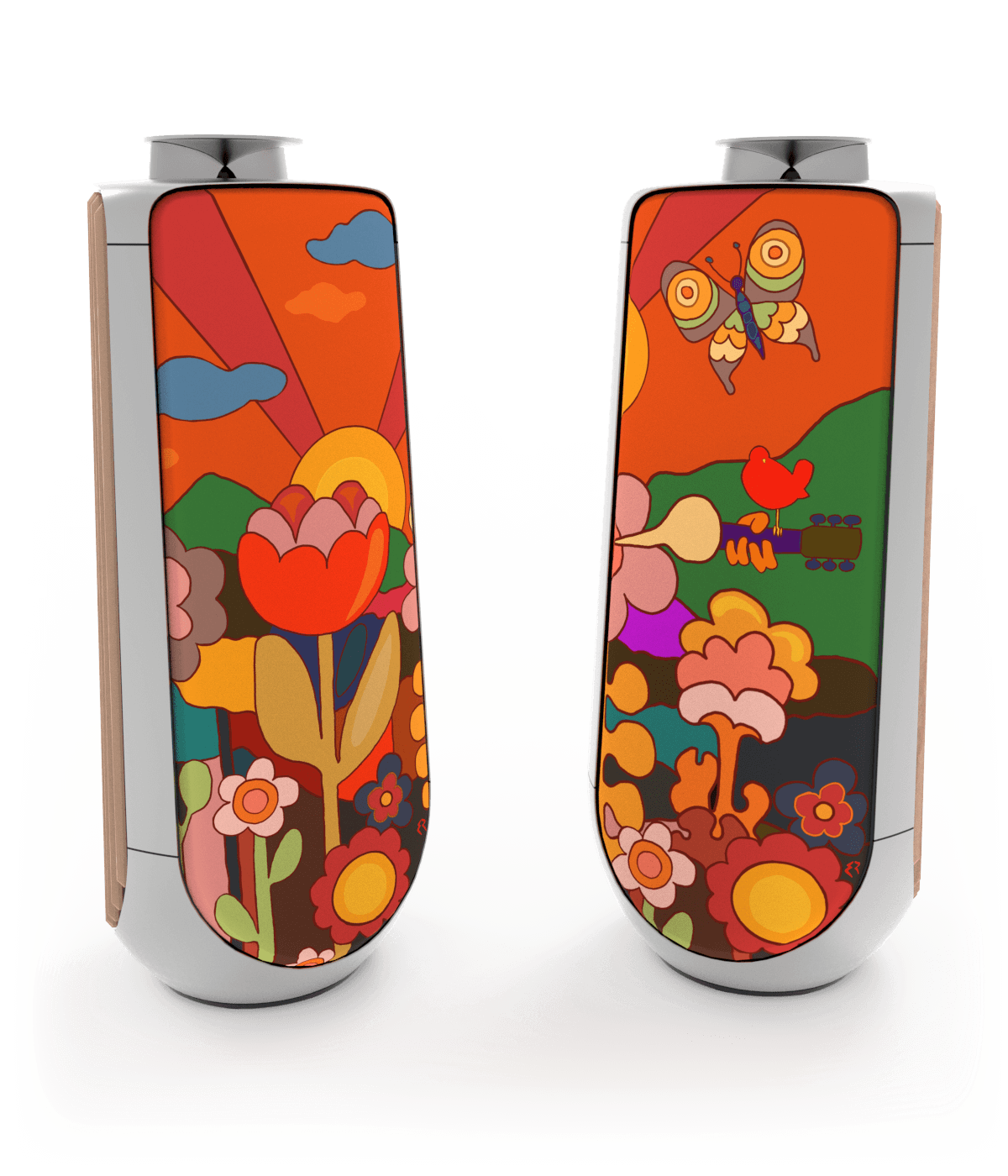 Skiniplay cover Flower Power for Bang & Olufsen Beolab 50 speakers