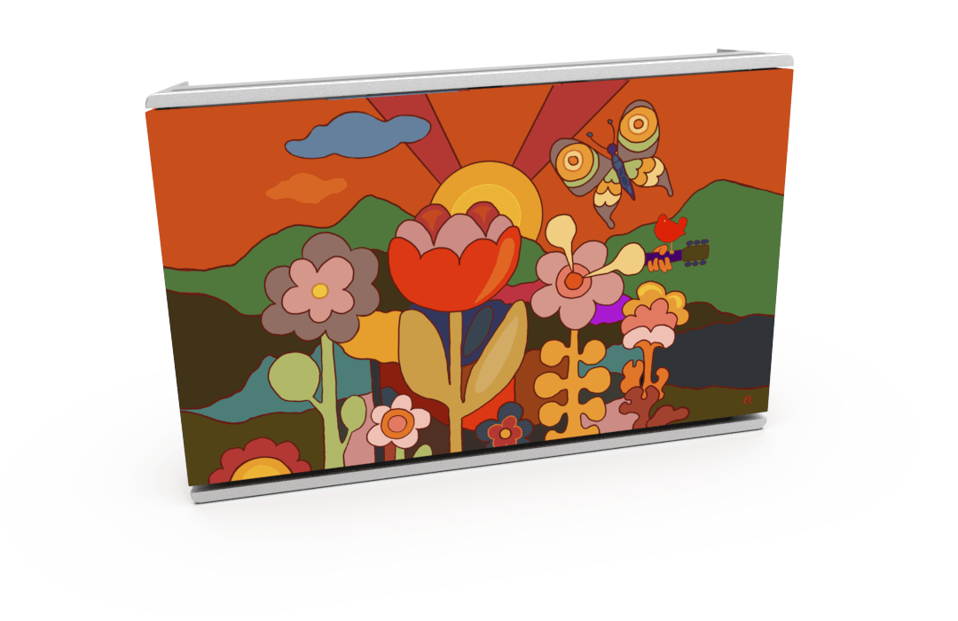 Skiniplay cover Flower Power for Bang & Olufsen Beosound Level speaker