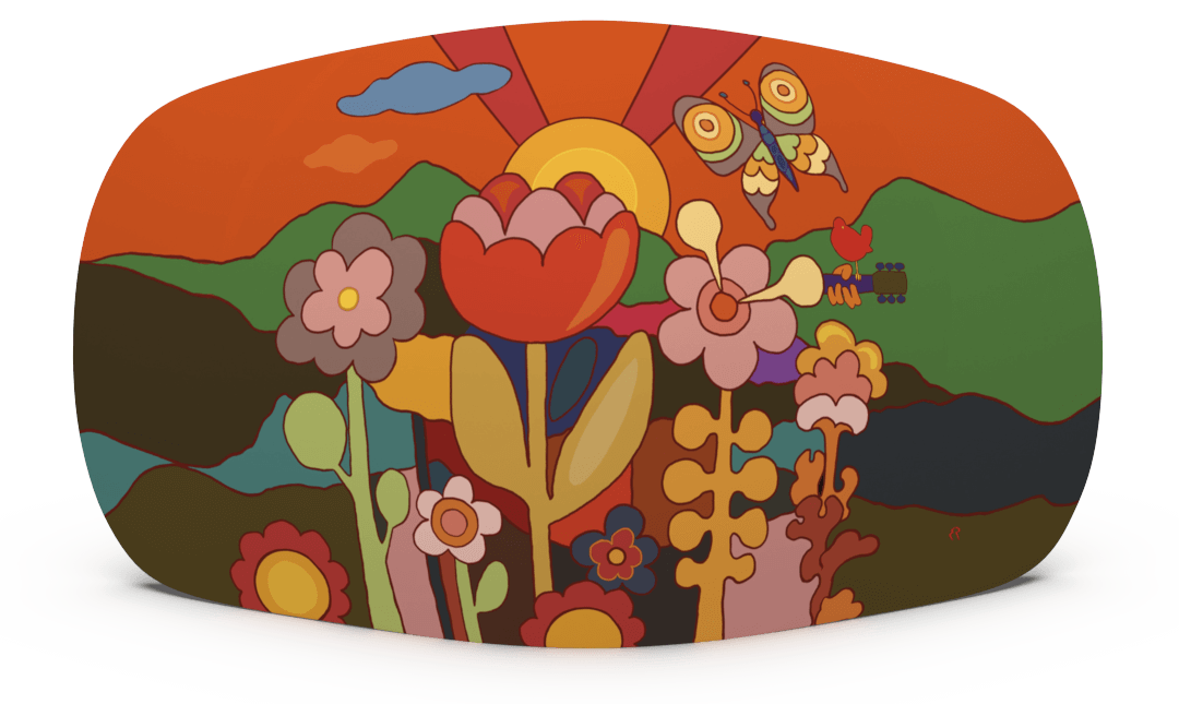 Skiniplay cover Flower Power for Bang & Olufsen Beoplay A§ speaker