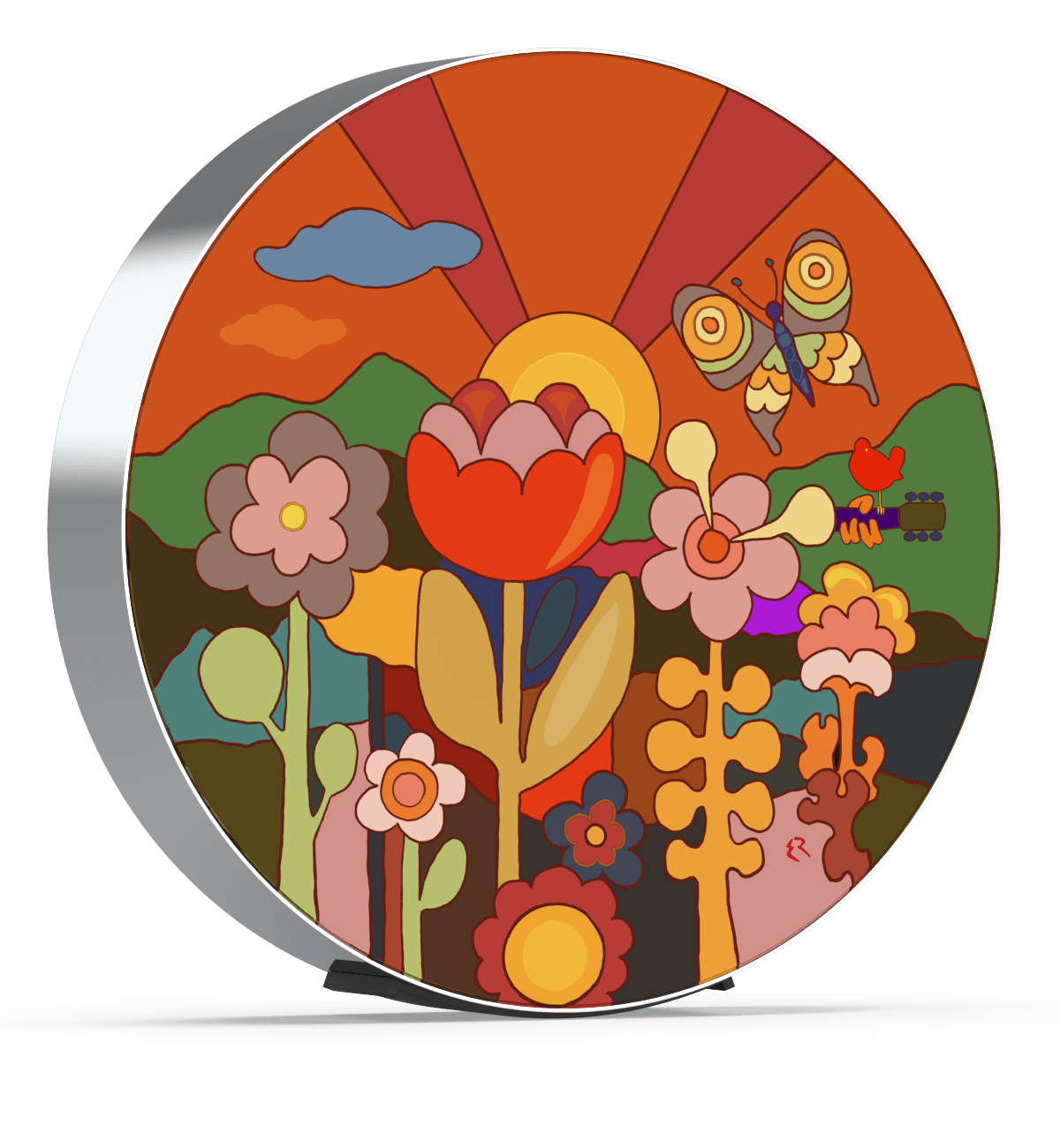 Skiniplay cover Flower Power for Bang & Olufsen Beosound Edge speaker