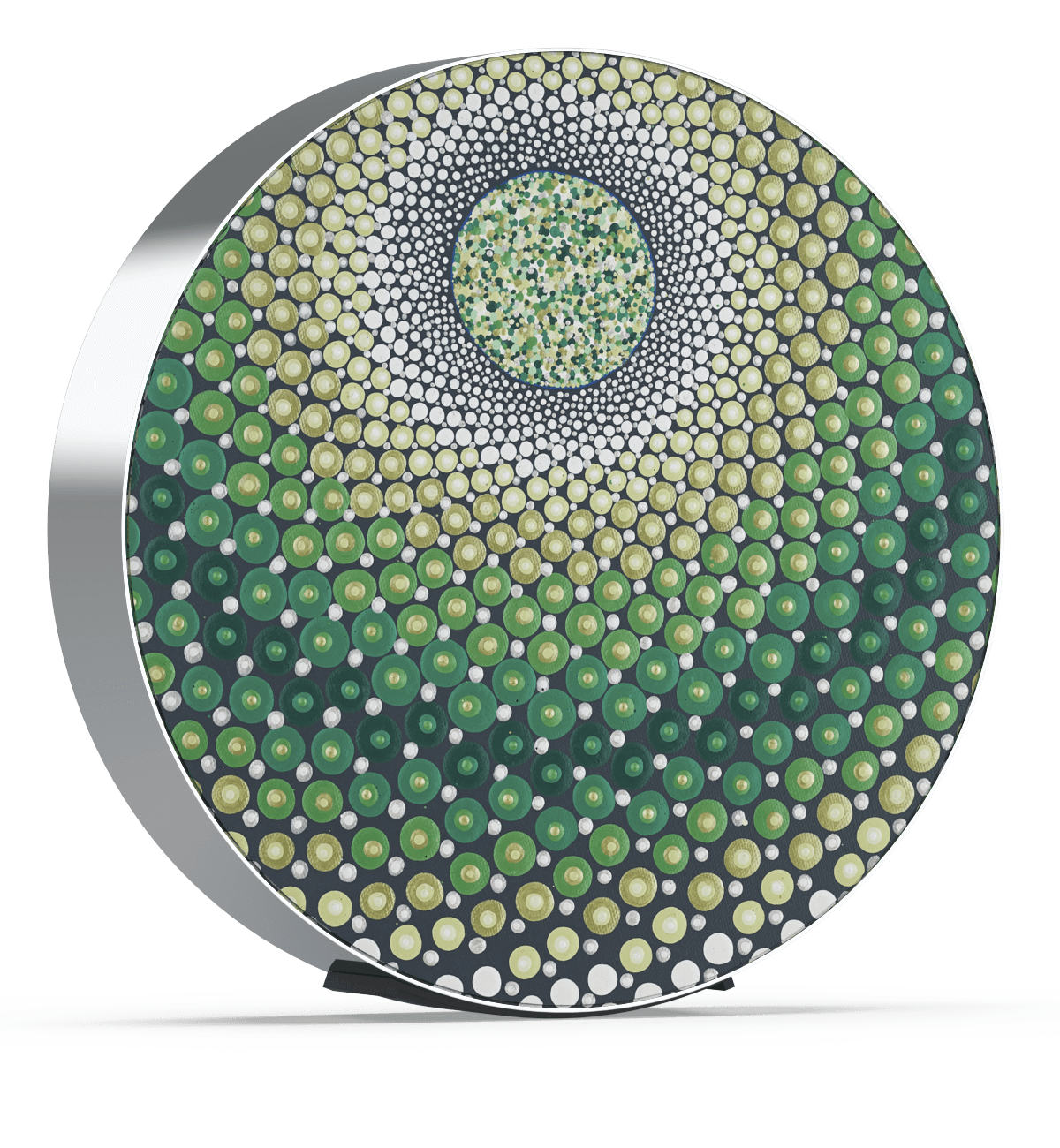 Skiniplay x Amy Diener Green Circle World of Love for Bang & Olufsen Beosound Edge speaker