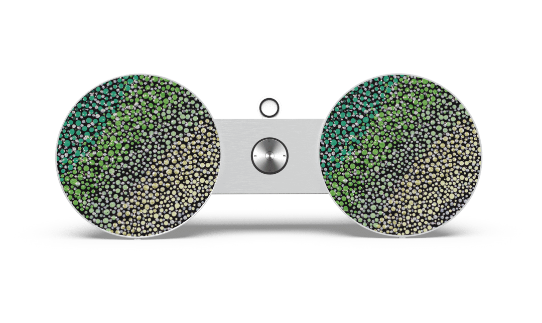 Skiniplay x Amy Diener Green Stars for Bang & Olufsen Beoplay A8 or Beosound 8 speaker