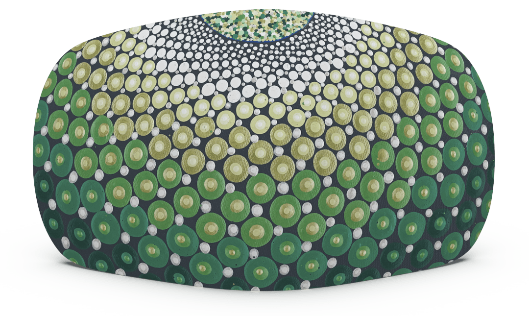 Skiniplay cover Amy Diener Green Circle for Bang & Olufsen Beoplay A6 speaker