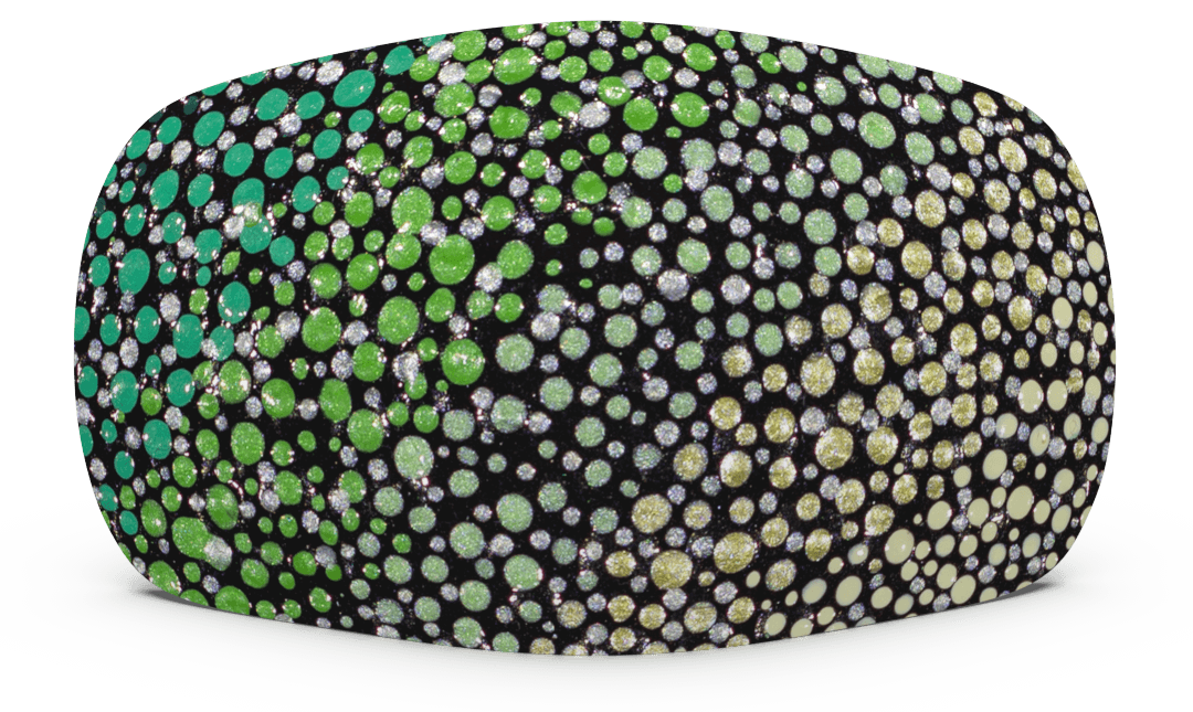 Skiniplay cover Amy Diener Green Stars for Bang & Olufsen Beoplay A6 speaker