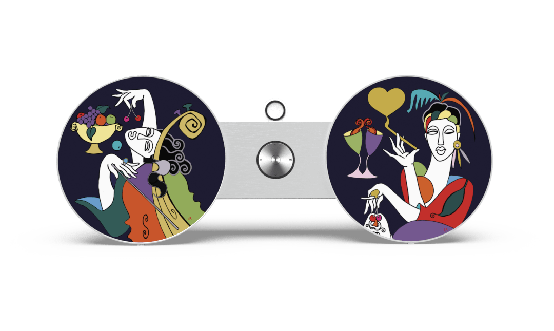 SkiniPlay x Elizabeth Romhild Design La Boheme for Bang & Olufsen Beoplay A8 or Beosound 8 speaker