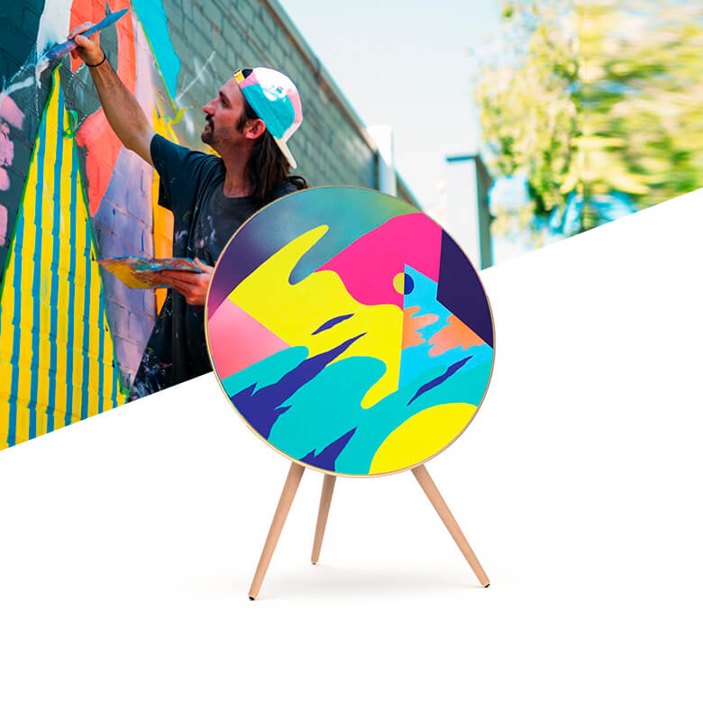 Skiniplay x James Smith collection of covers for Bang & Olufsen Beoplay / Beosound A9 speakers