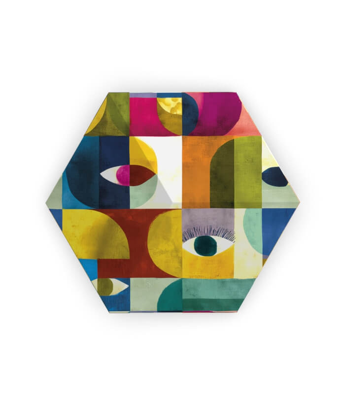 Skiniplay Cubist decorative front cover for Bang & Olufsen Beosound Shape sound speaker.