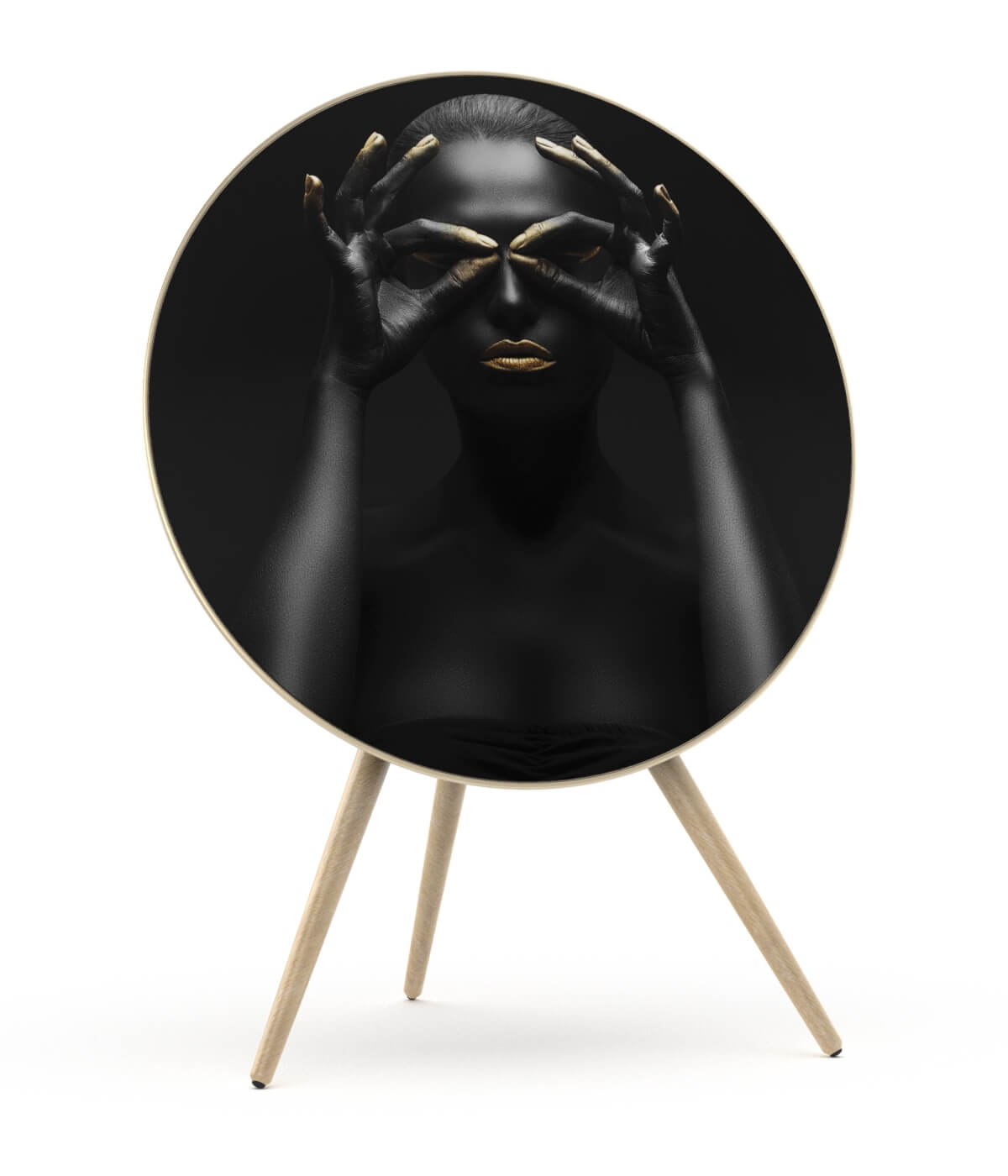 Skiniplay cover Golden Black for Bang & Olufsen Beoplay A9 and Beosound A9 speaker