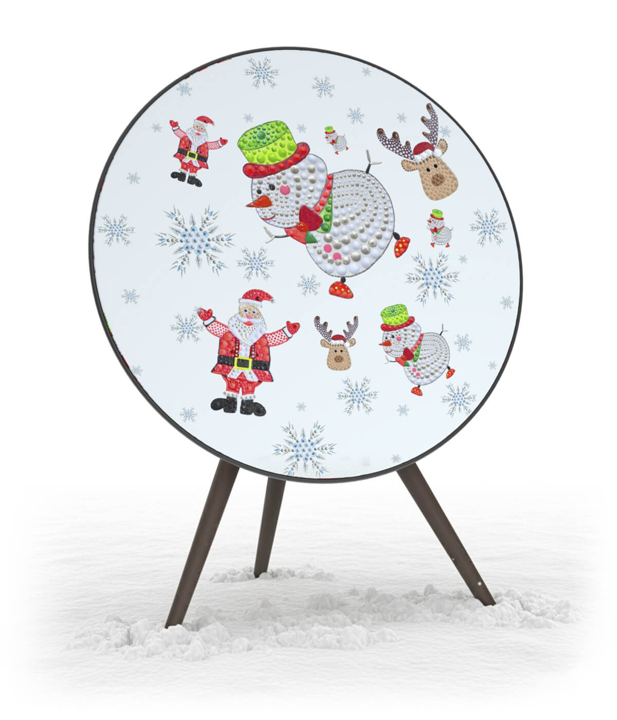 Skiniplay cover It’s a Dotty Christmas  for Bang & Olufsen Beosound A9 sound speaker.