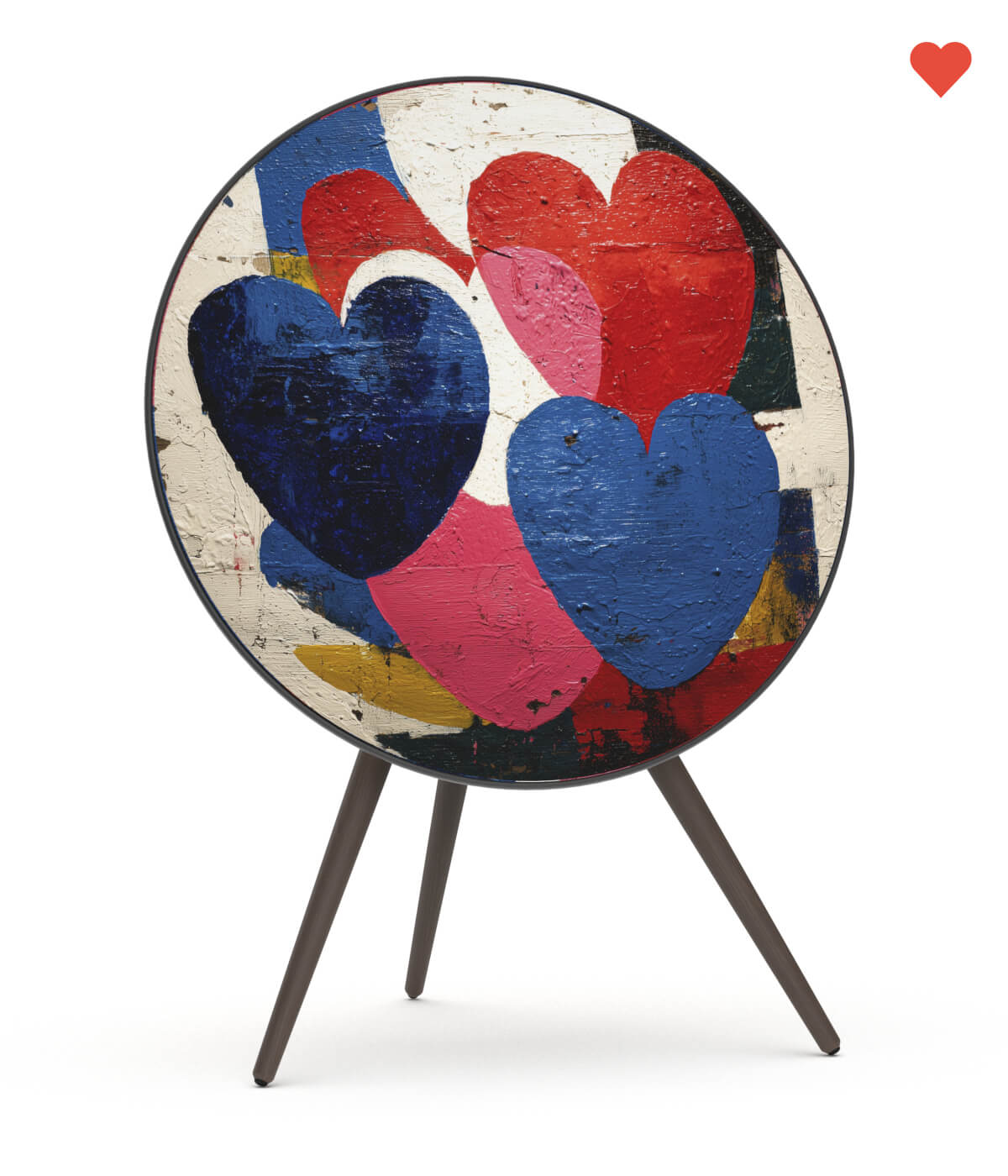 Skiniplay Limited Edition cover Coeur à Coeur for Bang & Olufsen Beosound A9 and Beoplay A6.