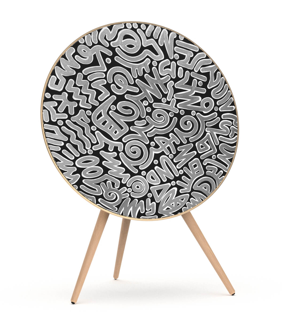 Skiniplay decorative cover artist Into the Moon Road for Bang & Olufsen Beoplay / Beosound A9 sound speaker
