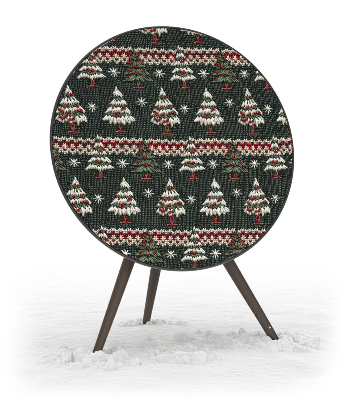 Skiniplay cover Xmas Nordic Knit for Bang & Olufsen Beoplay / Beosound A9 sound speaker