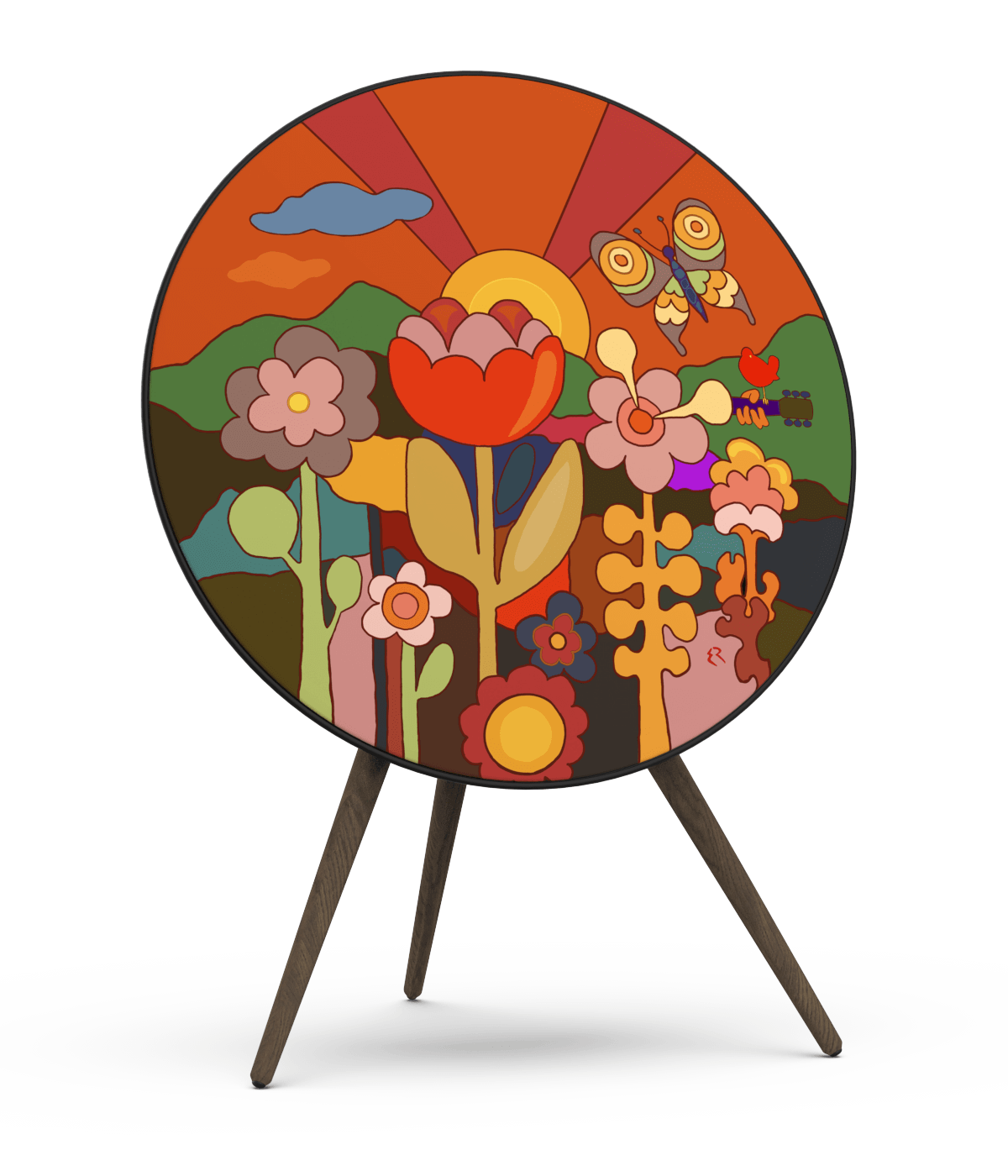 Skiniplay Flower Power cover for Bang & Olufsen Beoplay A9 and Beosound A9 speaker