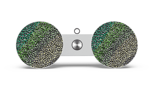 Skiniplay x Amy Diener Green Stars for Bang & Olufsen Beoplay A8 or Beosound 8 speaker